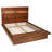 Mallory Smokey Walnut Queen Platform Bed