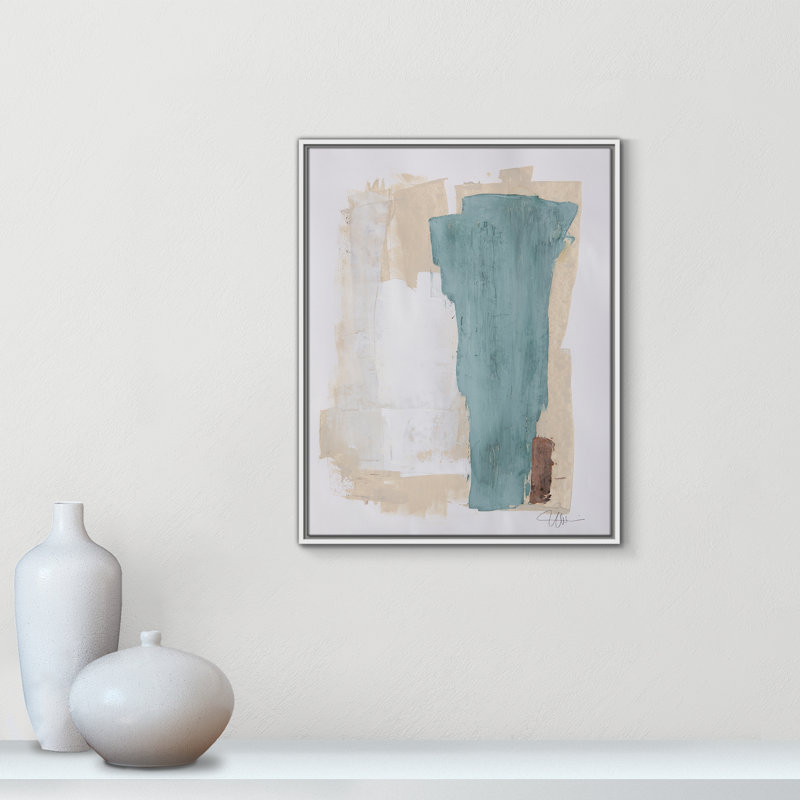 Hubbard Together We Work-II by - Floater Frame Print on Canvas, 29.5" H x 23.5" W x 2" D, White Framed