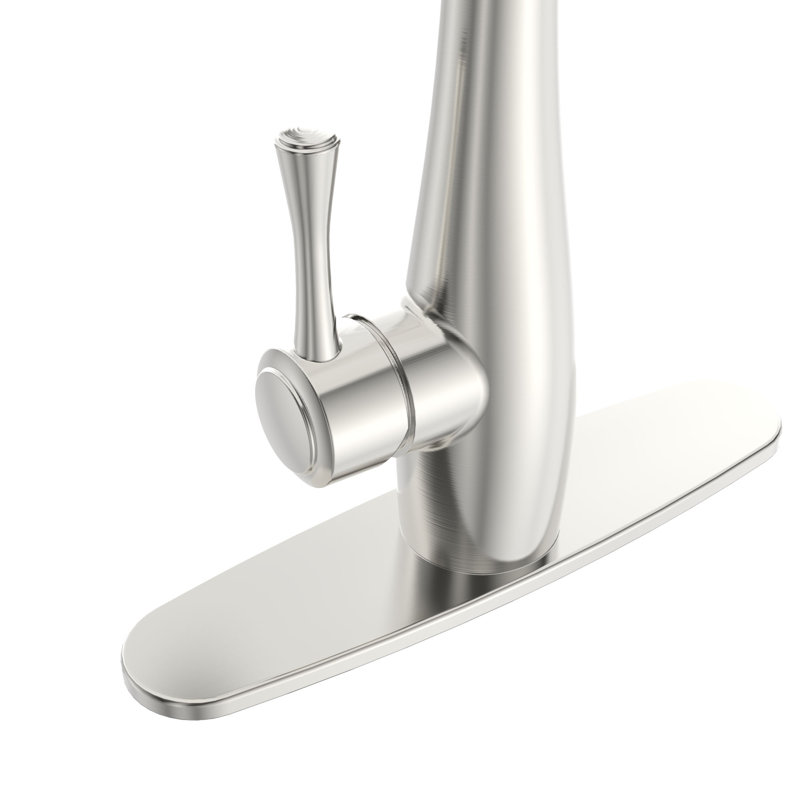 RoomTec Pull Down Kitchen Faucet, Brushed Nickel