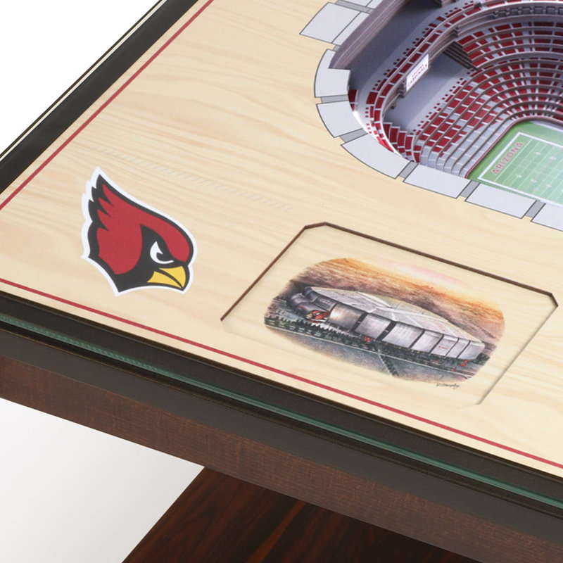 Husik NFL 25-Layer StadiumViews Lighted End Table, Arizona Cardinals