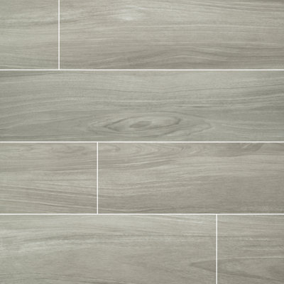 Brenwick 10 in. x 40 in. Matte Porcelain Wood Look Floor and Wall Tile