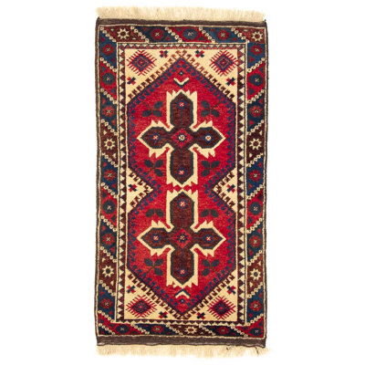 Oriental Wool Hand Woven 69cm X 130cm Area Rug