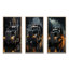 «Midnight Cruiser Semi Truck», 3 pièces sur toile-1729267130-1729267131