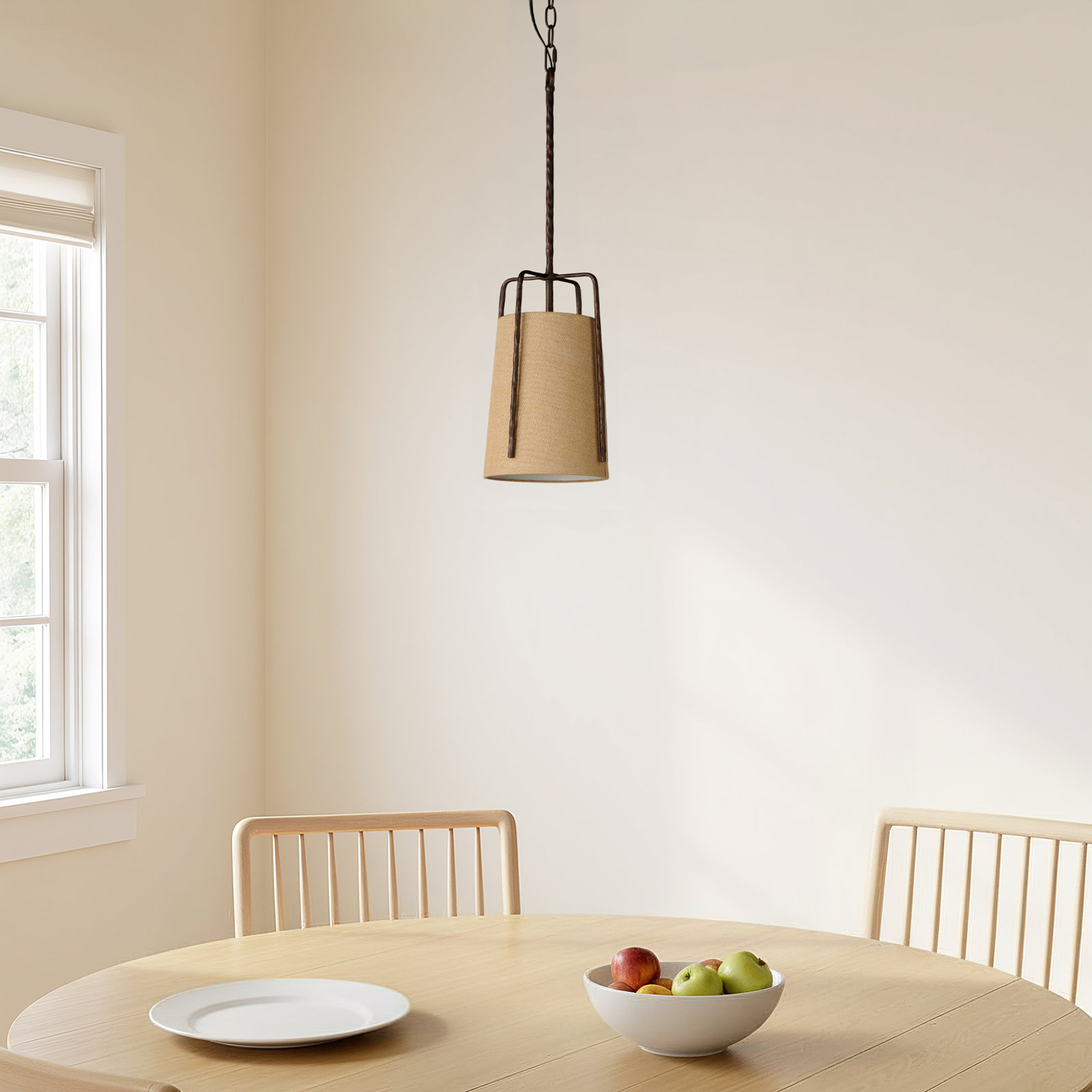 Ora Single Light Dimmable Pendant, 26.75" H x 9" W x 9" D