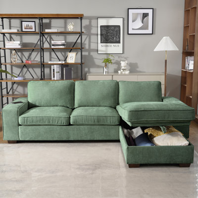 Jossilynn L-Shape Convertible Sectional Couches Sofas with Storage Chaise