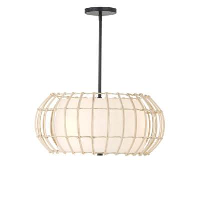Luminaire suspendu charbon 1 lumière Watermill