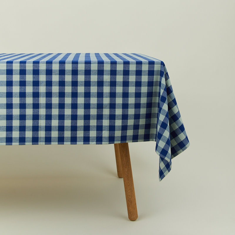 Essential Gingham Tablecloth, Blue/Sky