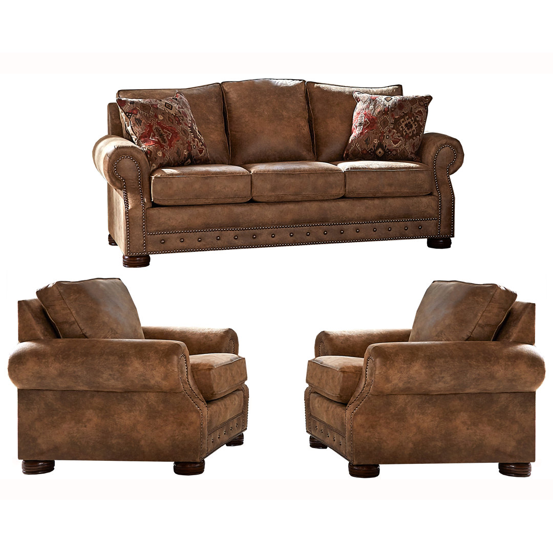 Gabrielle 3 - Piece Living Room Set Loon Peak®
