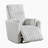 Fritsch 33.5"W Corduroy Manual Swivel Glider Recliner