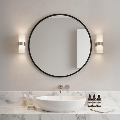 Round Mounts to Dresser Vanity Mirror