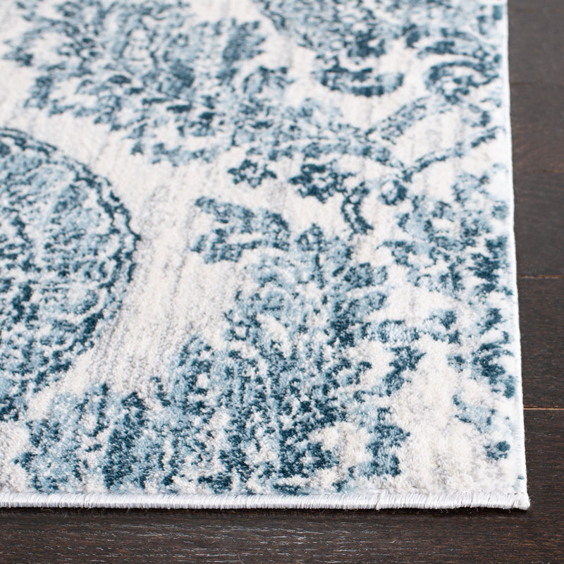 Coyer Performance Damask Rug, Rectangle 8' x 10'