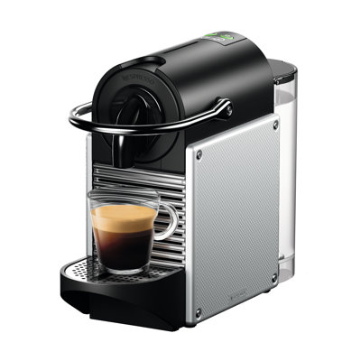 Nespresso Pixie Original Espresso Machine with Aeroccino Milk Frother Bundle by De'Longhi