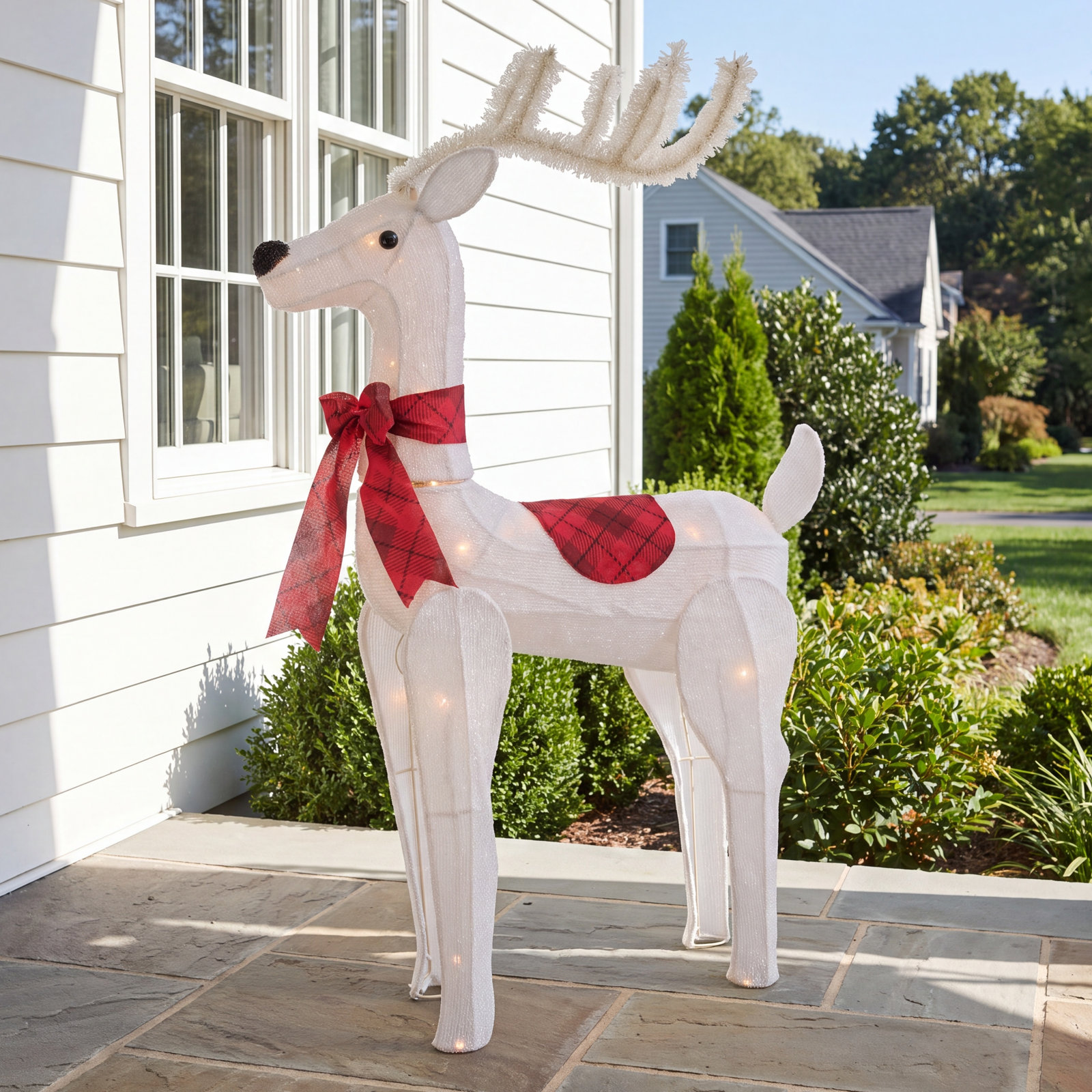 Season's Designs 2.5' Lighted White Reindeer