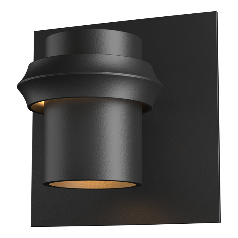 Twilight Outdoor Armed Sconce, Coastal Black, 7.1" H x 6.9" W x 5.2" D, Halogen