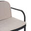 Causeuse d'extérieur en PP, structure noire avec coussin beige-260535101-260535100