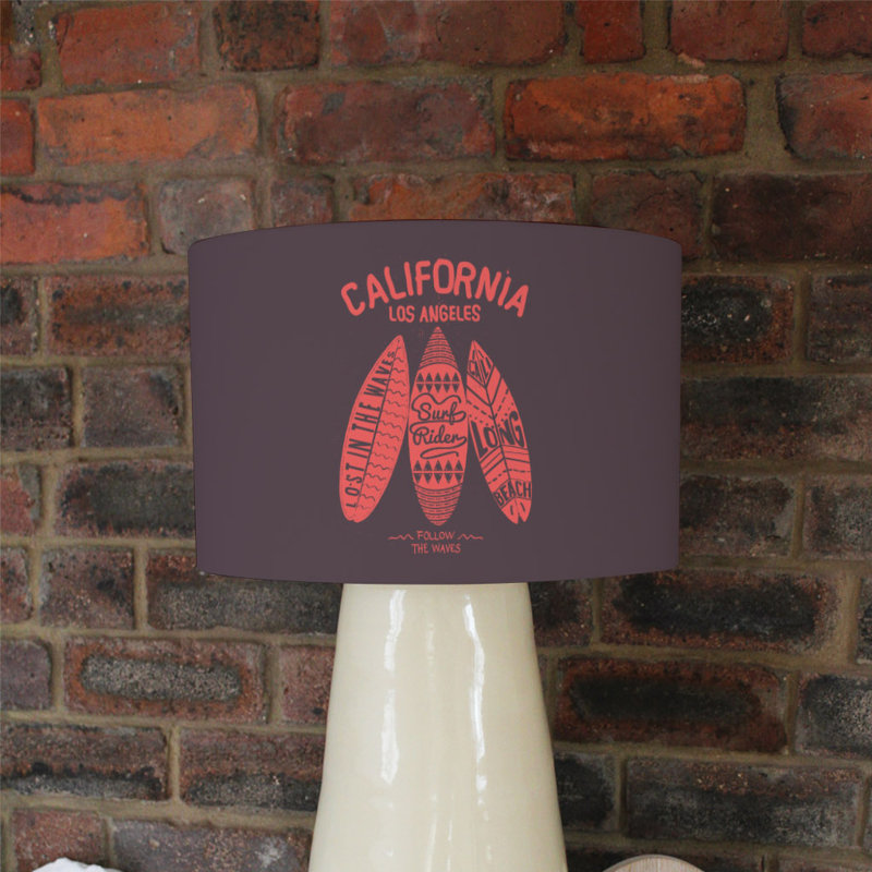 Cotton Drum Lamp Shade ( Uno ), 22cm H x 25cm W x 25cm D