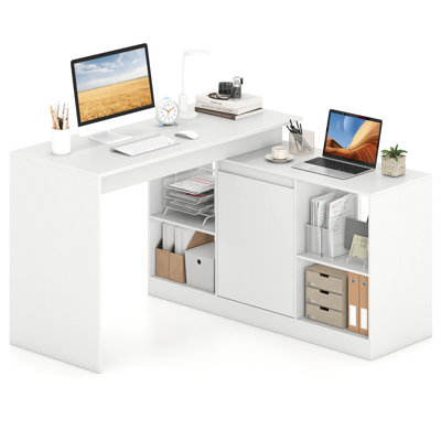 Metal Base Computer Desk