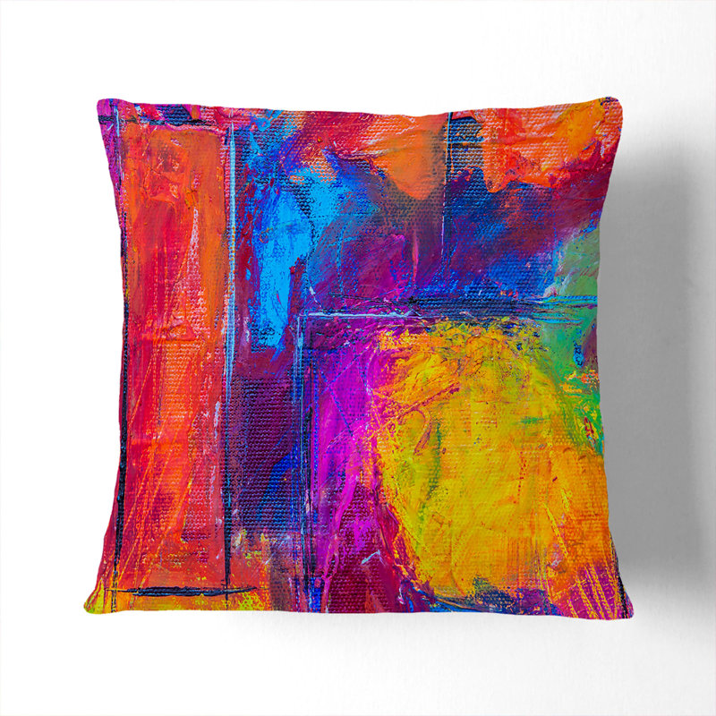 Abstract Square Cushion, 55 x 55 cm