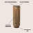 Sawara 26.75" Modern Minimalist Faux Rattan Integrated Indoor/Outdoor LED Solar Powered Lantern-115951210-115951212
