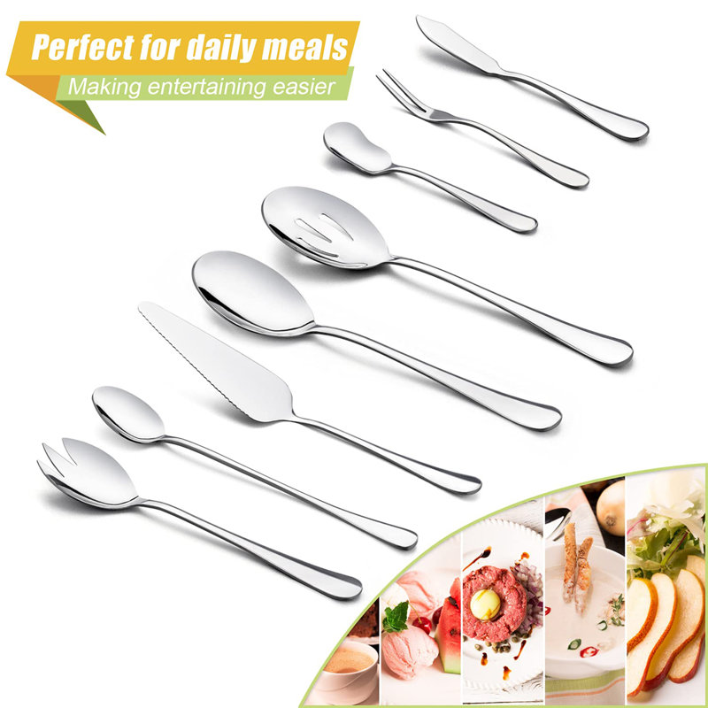 Lark Manor™ 48-Piece Stainless Steel Flatware Set Service for 8