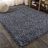 Felicdad Shag Plush Denim Blue Rug-1233603516