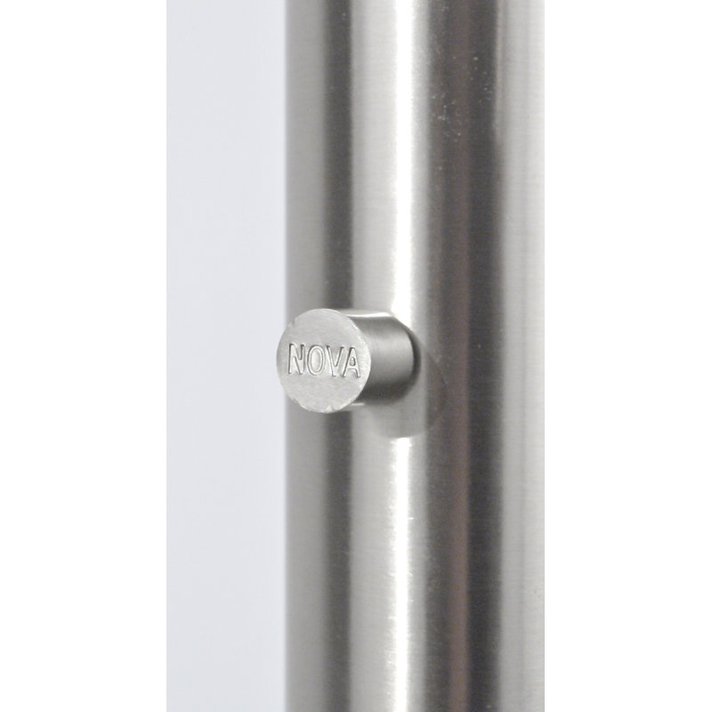 Polygon 88" Black and Brushed Nickel Multi-Head Arc Floor Lamp