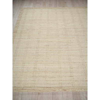 Desi hand-knotted Wool Beige Area Rug