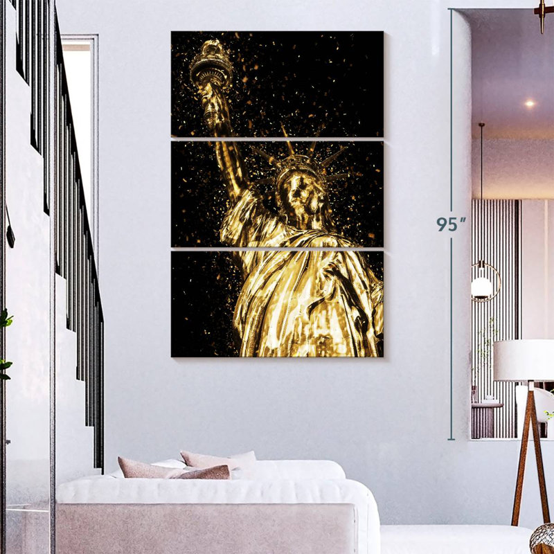 Nicci Golden Lady Liberty, H 23 po x l 14 po