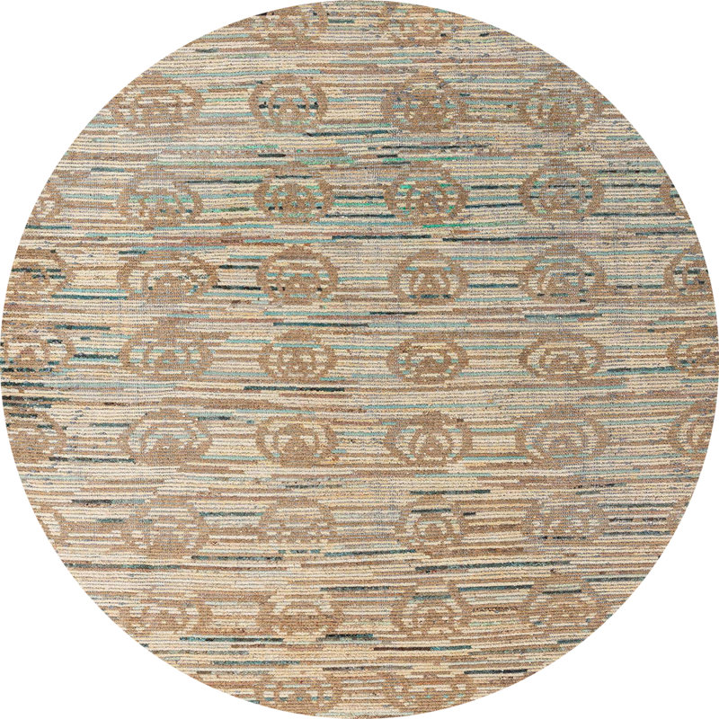 Abstract Indoor Rug, Round 8'