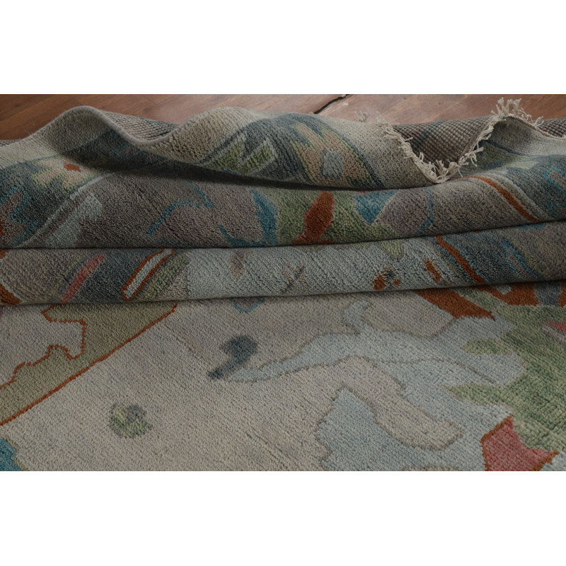 Handmade Wool Oushak Indian Large Rug 12x15