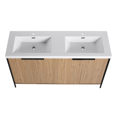 Meuble-lavabo moderne élégant en résine