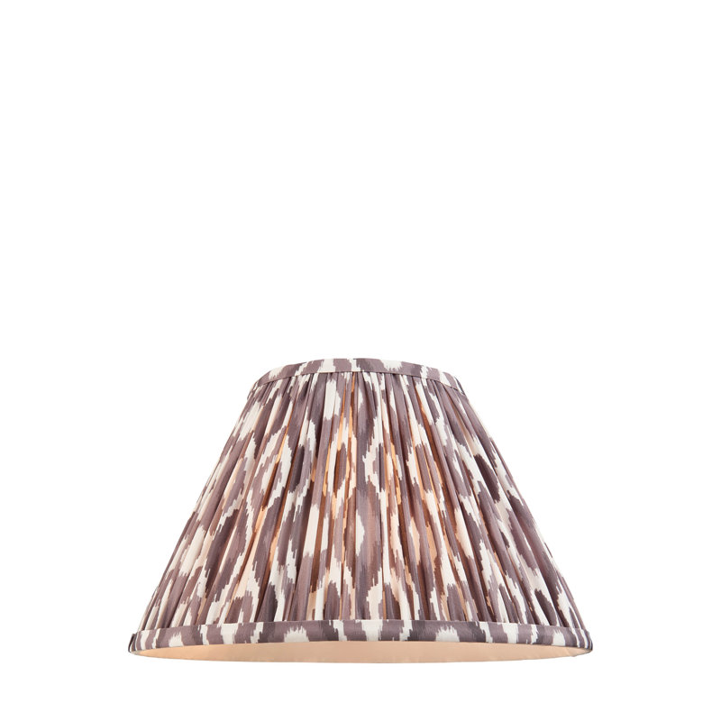Ikat Lamp Shade, 18cm H x 14cm W x 30cm D, Brown