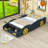 Abdullbasit Twin Size Race Car-Shaped Platform Bed with Wheels-809423202