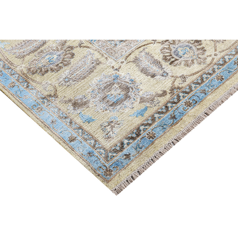 High-Quality Hand-Knotted Multi Area Rug, Rectangle 5' x 8'