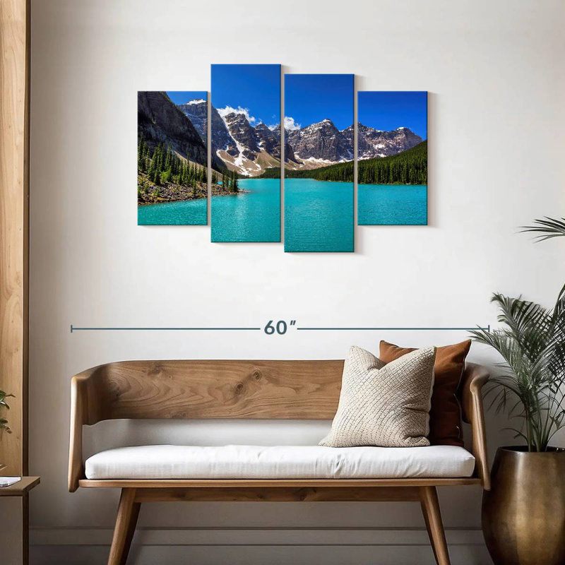 Alvord turquoise, lac Moraine, H 27 po x l 43 po
