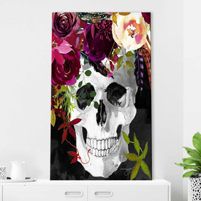 Crâne floral (vertical) par By Jodi - impression