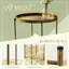 Table d'appoint ronde en métal avec pieds robustes