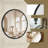 Beaded Round Wall Mirror Decorative Vanity Bathroom Mirror With Resin Frame-820539360-820539363