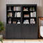 Bibliothèque 71 "de haut avec portes, 5 tablettes et bibliothèques avec tiroir