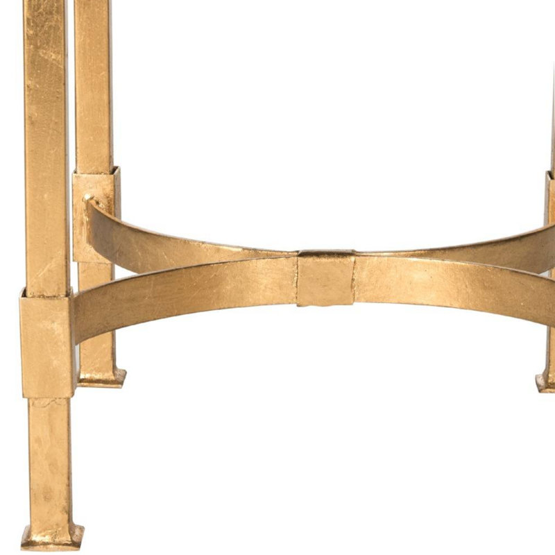 Table de bout à miroir Gold Leaf