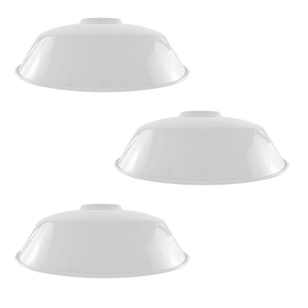 3 Pack Orange Retro Vintage Lampshade Easy Fit E27/B22 Base Industrial Pendant Metal 36Cm Lamp Light Shades For Bedroom,Living Room,Kitchen Any Indoor