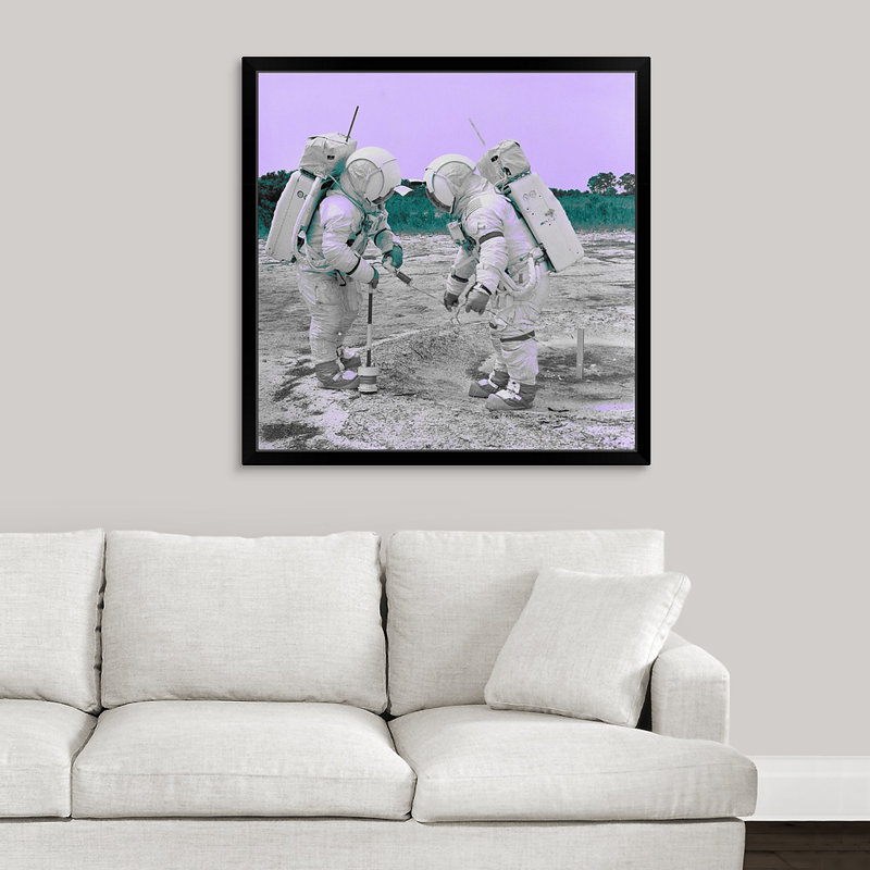 Novogratz’spaces iv', reproduction d’art encadrée, H 15 po x l 15 po x P 1 po, Cadre noir