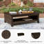 Table basse d'extérieur Fike