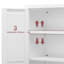 Armoire de rangement durable et réglable avec portes et tablettes magnétiques