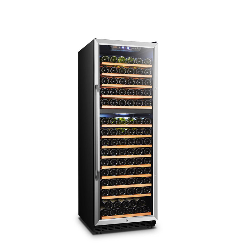 24" 154 Bottle Freestanding Refrigeration Dual Zone Wine Cooler
