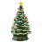 24" Hand Painted Ceramic Christmas Tree, Pre-Lit Tree with Star-1099654908