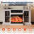 74.8 Inch Fireplace TV Stand for 80" TVs, with 41" 3D Electric Fireplace