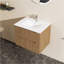 Meuble-lavabo mural 24 po avec lavabo à cuve flottante Upshaw