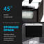 Meuble-lavabo flottant simple 60 po avec lavabo à surface solide Dhruven
