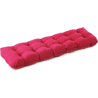 Coussin de banc imperméable touffeté bourgogne - Balançoire de patio résistante à la décoloration et sièges d'extérieur / d'intérieur